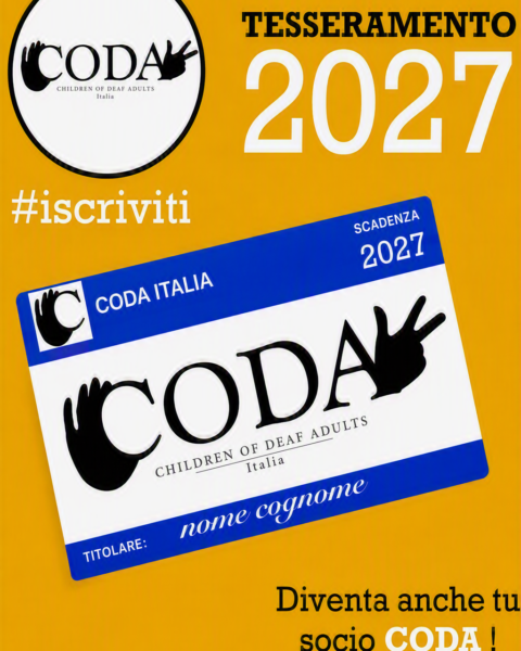 Tesseramento CODA Italia 2027